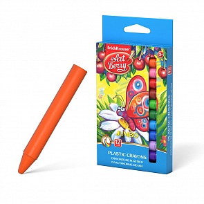 Пластиковые мелки ArtBerry Jumbo 12 цветов (Erich Krause, 33114)